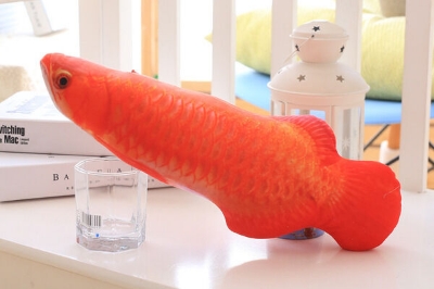 Picture of Cat Toys Fish Toys Pet 1pc 20cm Plush Cat Mint Fish Kitten Carp Toys Funny Cat Stick (Red Dragon 20cm,20cm)