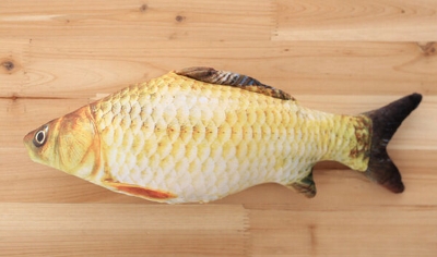 Picture of Cat Toys Fish Toys Pet 1pc 20cm Plush Cat Mint Fish Kitten Carp Toys Funny Cat Stick (Crucian 20cm,20cm)