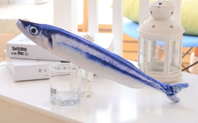 Picture of Cat Toys Fish Toys Pet 1pc 20cm Plush Cat Mint Fish Kitten Carp Toys Funny Cat Stick (Mackerel  20cm,20cm)