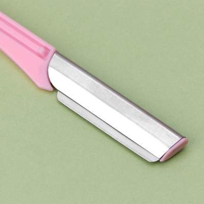 Picture of 1Pc Women Tinkle Eyebrow Face Razor Trimmer Shaper Shaver Blade Hair Remover Tool Stainless Steel Cutting Tools (Multicolor)