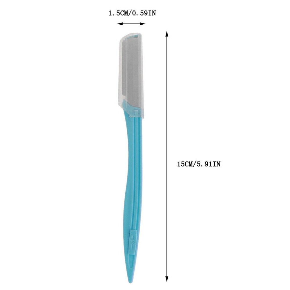 Picture of 3pcs/Set Women Tinkle Eyebrow Face Razor Trimmer Shaper Shaver Blade Hair Remover Tool Stainless Steel Cutting Tools (Multicolor)