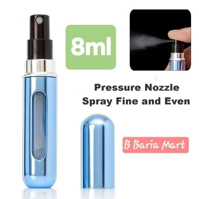 Picture of 8 ml Bottom-Fill Perfume Bottle Aluminum Recyclable Self-Pumping Perfume Spray Bottle Portable  - Multicolor