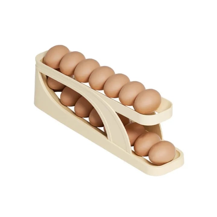 Picture of Double-Layer Egg Dispenser Automatic Roll-Down Egg Storage Rack