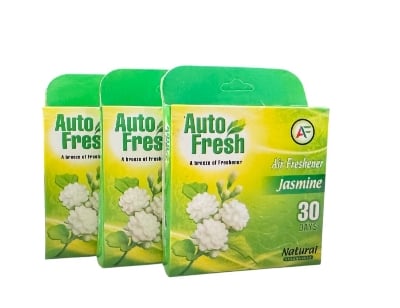 Picture of Auto Fresh Bathroom Air Freshener Block  | 50 gm each Jasmine scent Odor neutralizer Mold resistant