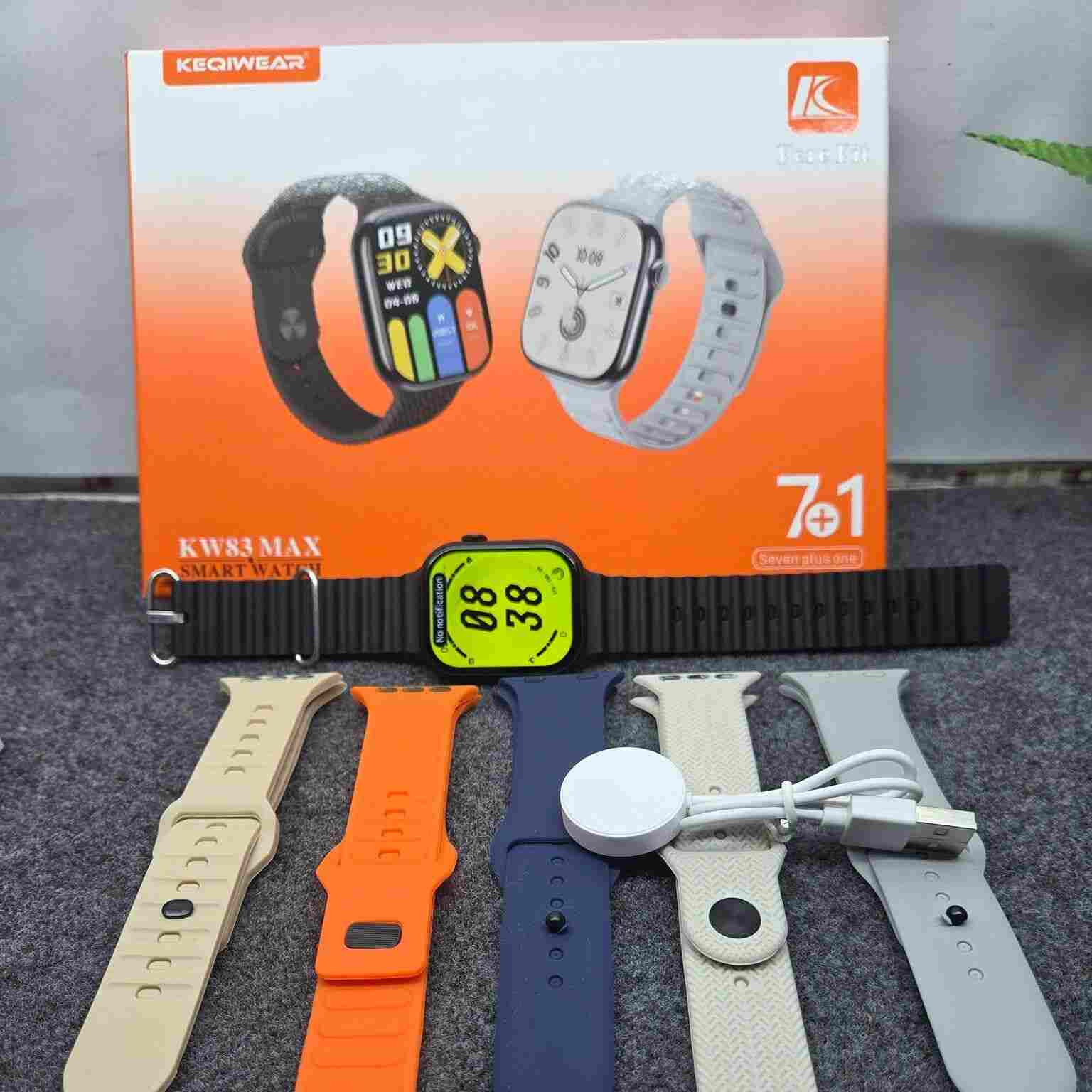 Picture of Keqiwear KW83 Max Smartwatch with 7+1 Interchangeable Straps