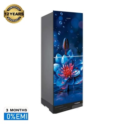 Picture of VISION RE-238 Liter Glass Door Refrigerator Water DB Dig Lotus-Bottom Mount