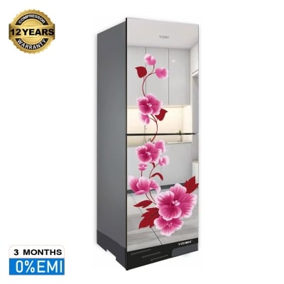 Picture of VISION RE-217 Liter Glass Door Refrigerator Mirror Iris -Top Mount