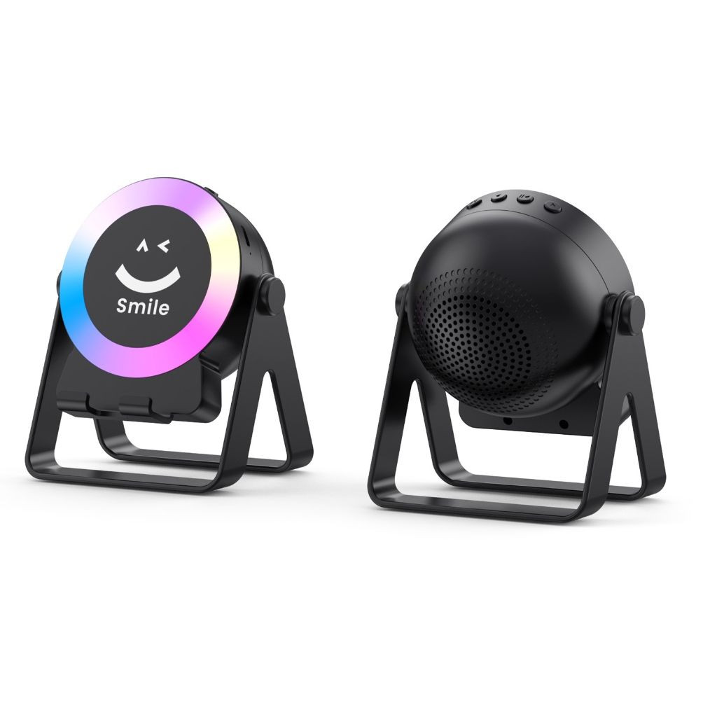 Picture of ZF18 Wireless Speakers Phone Stand 5W LED RGB Lights Fashion Sound Speaker Bass Woofer Mini Speakers -