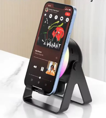 Picture of ZF18 Wireless Speakers Phone Stand 5W LED RGB Lights Fashion Sound Speaker Bass Woofer Mini Speakers -