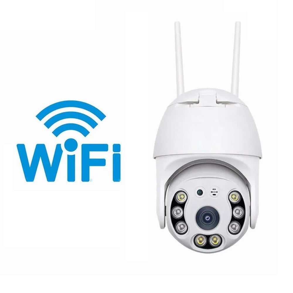Picture of Full-color Night Vision IP Dome Camera Security Camera Ptz Camera Wifi Security Waterproof Outdoor Surveillance Camera V380 Pro Wi-Fi Motion Detection Smart Ptz Camera, HD 1080p Auto Tracking AI Camera - Wifi Camera - White,128GB