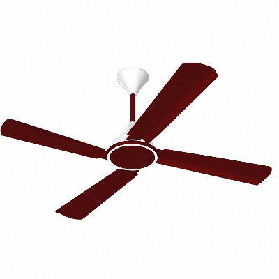 Picture of Conion Signature Ceiling Fan 56" 4 Blades Color Brilliant Marron 07 Years Warranty - Maroon