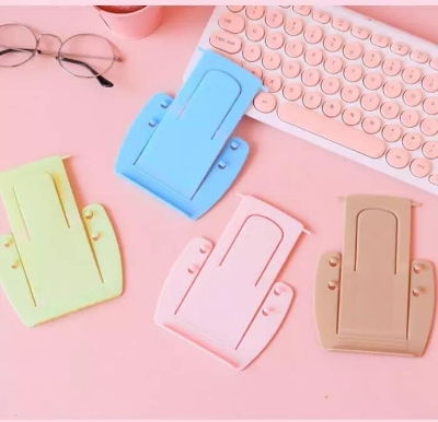 Picture of 3 PCS Mobile Phone Stand 2 Gear Angle Adjustment Universal Cell Phone Support Portable Plastic Holder Any Color - Multicolor