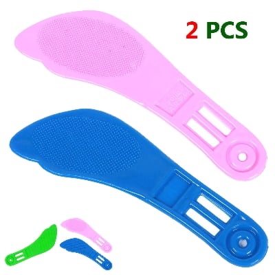 Picture of 2 PCS Foot Care Brush Calluses Remover Foot File or Pedicure Paddle Stationary item for all - Multicolor