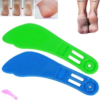 Picture of 2 PCS Foot Care Brush Calluses Remover Foot File or Pedicure Paddle Stationary item for all - Multicolor