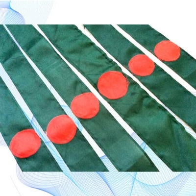 Picture of Premium 4 PCS National Flag of Bangladesh Headbands Factory Direct Supply Set A Chinese Clothe Potaka Any Program Indicate Patriotism Showing Respect Victory / Independence Day Craft Stationery Product Red And Green Color for All Men and Women - One size