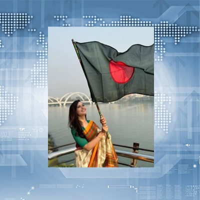 Picture of (5 By 3) Feet National Flag Bangladesh Factory Direct Supply Set A Chinese Clothes Potaka Best for Anyone Program Indicate Patriotism Showing Respect Victory / Independence Day Craft Stationery Products Red And Green Color - Ideal Gift Item Category