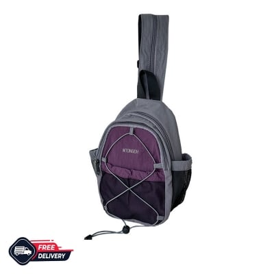 Picture of 2.Personalized Crossbody Bag Sports Hiking And Mountaineering Bag Multi Functional And Versatile Chest Bag - purple