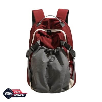 Picture of Crimson UrbanFlex Drawstring Backpack - red