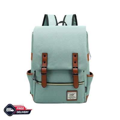 Picture of Vintage Laptop Backpack With USB Port For 15.6 Inch – Green