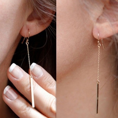 Picture of Sui Suta Earrings 24K Gold Water Drop Set E1 Pendent Eardrop Versatile Personality Autumn Retro Kaner Dul Jewelry Accessories Birthday Wedding Engagement Bridal Party Amazing Gift for Female Girls Gold/Silver Color