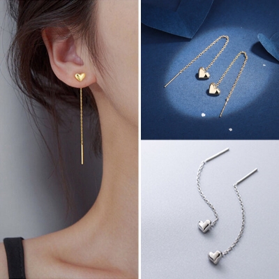 Picture of Sui Suta Love Tassel Earrings Set G1 Pendant Eardrop Versatile Personality Autumn Retro Kaner Dul Jewelry Accessories Birthday Wedding Engagement Bridal Party Amazing Gift Item for Female Girls Gold/Silver Color