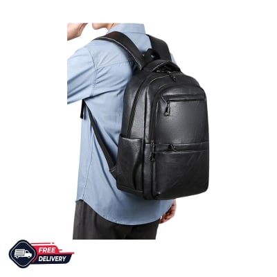 Picture of Style PU Leather Fashion Mens Backpack