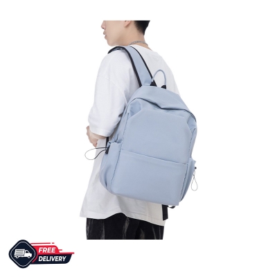 Picture of Minimalist Black Backpack for Every Day Hustle - light blue