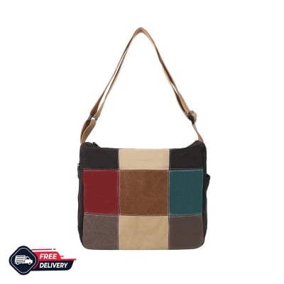 Picture of Large Capacity Portable Canvas Bag - black
