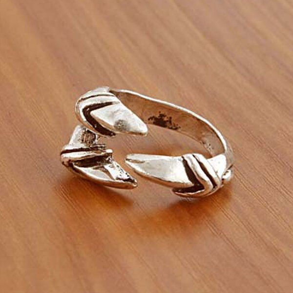 Picture of Adjustable Creative Bird Leg Finger Ring Set D1 Versatile Personality Autumn Retro Angti Daily Life Jewelry Accessories Birthday Wedding Engagement Bridal Party Amazing Gift Item for Men and Women Gold Silver Mixed Color