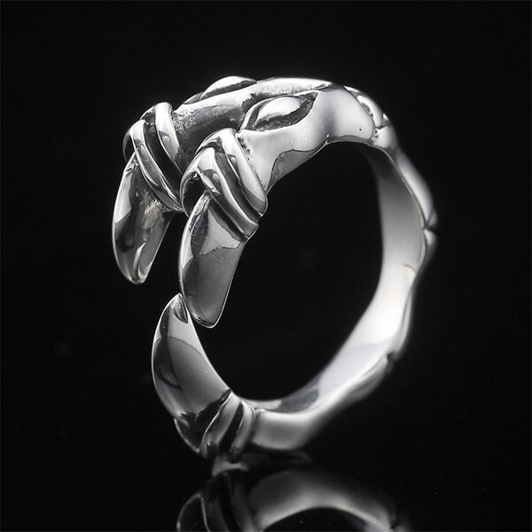 Picture of Adjustable Creative Bird Leg Finger Ring Set D1 Versatile Personality Autumn Retro Angti Daily Life Jewelry Accessories Birthday Wedding Engagement Bridal Party Amazing Gift Item for Men and Women Gold Silver Mixed Color