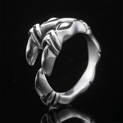 Picture of Adjustable Creative Bird Leg Finger Ring Set D1 Versatile Personality Autumn Retro Angti Daily Life Jewelry Accessories Birthday Wedding Engagement Bridal Party Amazing Gift Item for Men and Women Gold Silver Mixed Color