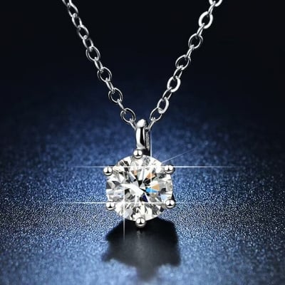 Picture of Chain With Six-Claws Locket Necklace Set A1 Ethnic Style Versatile Personality Autumn Retro Pendant Daily Life Jewelry Accessories Birthday Wedding Engagement Bridal Party Amazing Gift Item for Women Silver Color - 50 cm