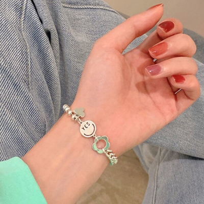Picture of Simple and Cold Electroplating Bracelet Set C1 Temple Exhibition Hot Selling Autumn Retro Brelet Jewelry Accessories Birthday Wedding Engagement Bridal Party Bracelat Amazing Gift Braslete Bangles for Women Silver Color