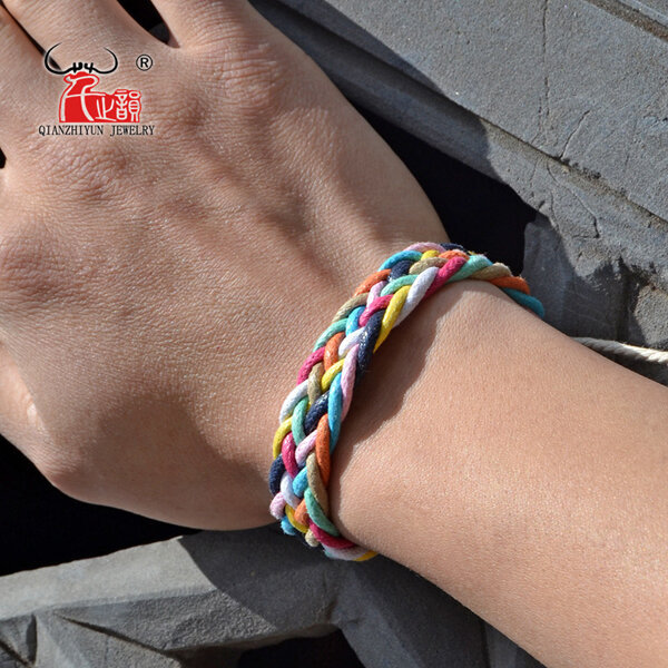 Picture of Handmade Woven Rope Bracelet Set E1 Temple Exhibition Hot Selling Autumn Retro Brelet Handicraft Accessories Birthday Wedding Engagement Bridal Party Bracelat Amazing Gift Braslete Bangles for Male and Female MultiColor
