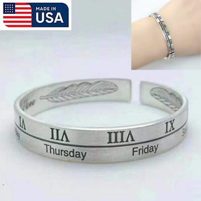 Picture of American Hot Selling Roman Numeral Adjustable Bracelet Direct Factory Sales Set F Temple Exhibition Electroplating Brelet Jewelry Accessories Birthday Wedding Engagement Bridal Party Bracelat Amazing Gift Braslete Bangles for All Silver Color