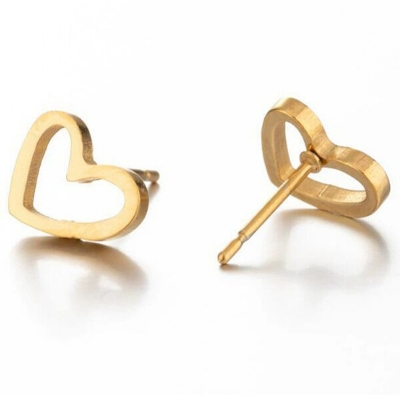 Picture of 1 Pair Hot Selling Love Queen Heart Shaped Earrings 24K Gold Water Drop Set P1 Hollow Tassel Eardrop Versatile Personality Autumn Retro Kaner Dull Popular Jewelry Accessories Birthday Wedding Engagement Bridal Party Amazing Gift Item for All Gold Color