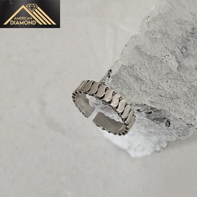 Picture of American Adjustable Chain Finger Ring Set B All-Match Retro Angti Hot Selling Jewelry Birthday Wedding Engagement Bridal Party Amazing Gift for Men and Women Silver Color + Free 10 PCS Multi-Color Safety Pins