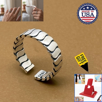 Picture of American Adjustable Popular Chain Finger Ring Factory Direct Sales Set B All-Match Personality Retro Angti Hot Selling Jewelry Accessories Birthday Wedding Engagement Bridal Party Amazing Gift for Men and Women Silver Color + Free 1 Piece Mobile Stand