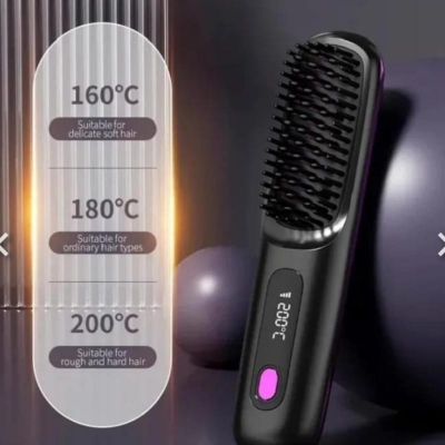 Picture of Electric Rechargeable Hair Straightening Brush