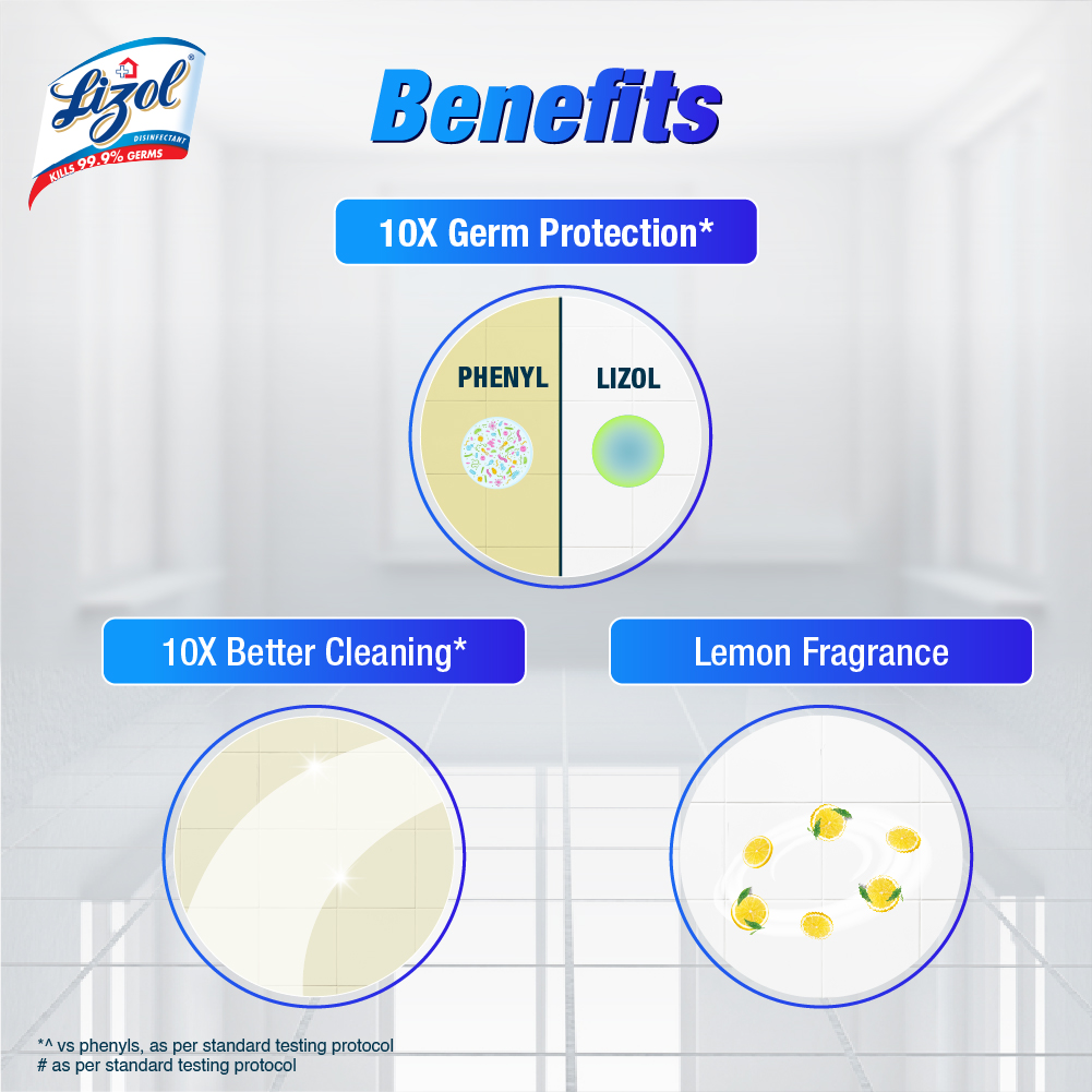 Picture of Free 8L Bucket with Lizol Disinfectant Surface & Floor Cleaner Citrus 2L
