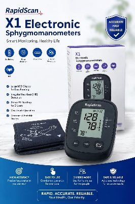 Picture of RapidScan X1 Electronic Sphygmomanometer Automatic Digital Blood Pressure Monitor