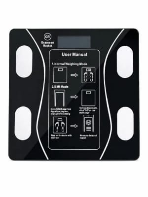 Picture of Grameen Rocket Bluetooth Smart Body Fat Scale Digital BMI Bathroom Scale with App Connectivity
