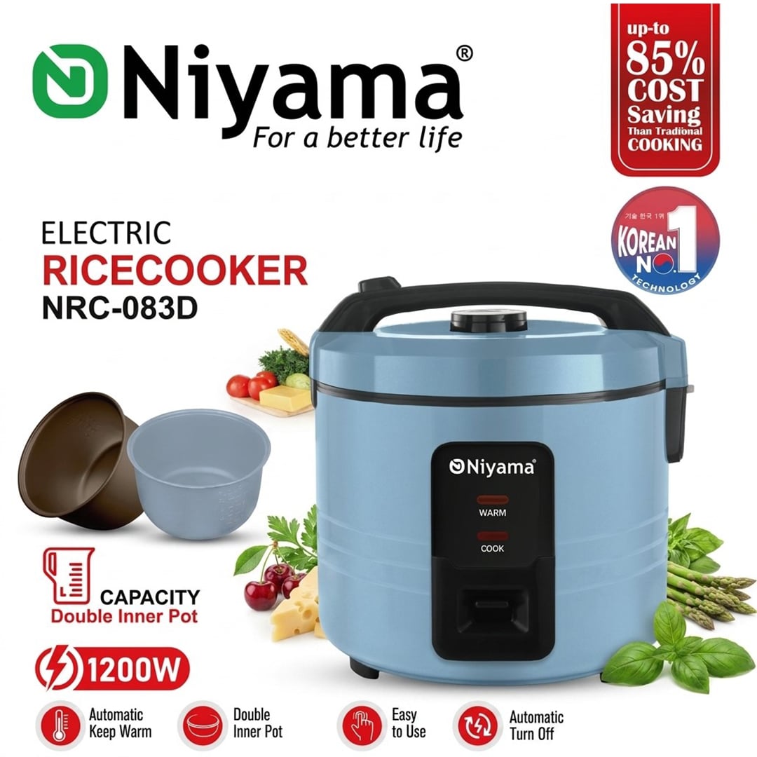 Picture of Niyama Double Pot 1.8Ltr Automatice Electric Rice Cooker-NRC-082D