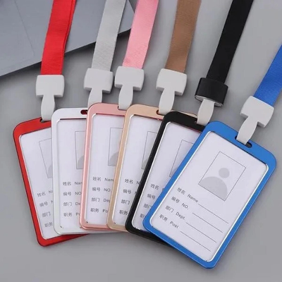Picture of ID card holder & case 6 pcs with ribon