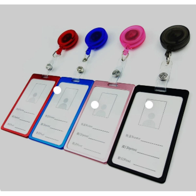 Picture of Metal Business&ID Card Case Holder with badge reel