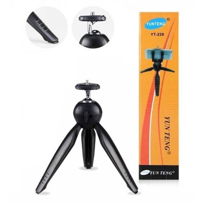 Picture of YT-228 Mini Tripod Mount and Phone Holder Clip Multicolor