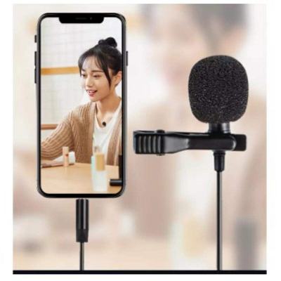 Picture of Tie Clip On Lapel Microphone 3.5mm Plug Condenser Lavalier Mic Microfono Mike For Teaching Megaphone PC Computer Speaker Speech - Microphone Multicolor