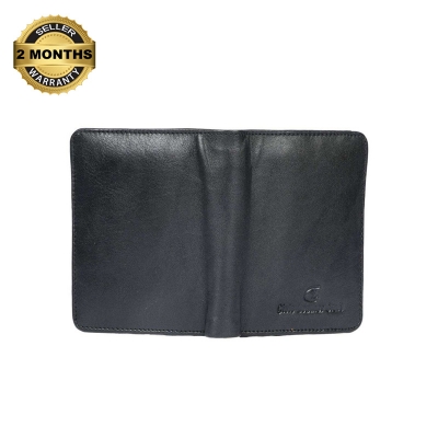 Picture of wallet leather Luxury Portfolio Designer Stylish Fashionable soft and slim black 100 % leather wallet for man