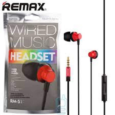 Picture of Remax RM 512 In Ear Earphone Stereo Headphone Black