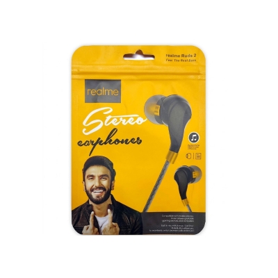 Picture of Realme Buds 2 Wired Earbud In-Ear My Bus Subwoofer Stereo Earphone Hands-Free 3.5mm - Black Headphone